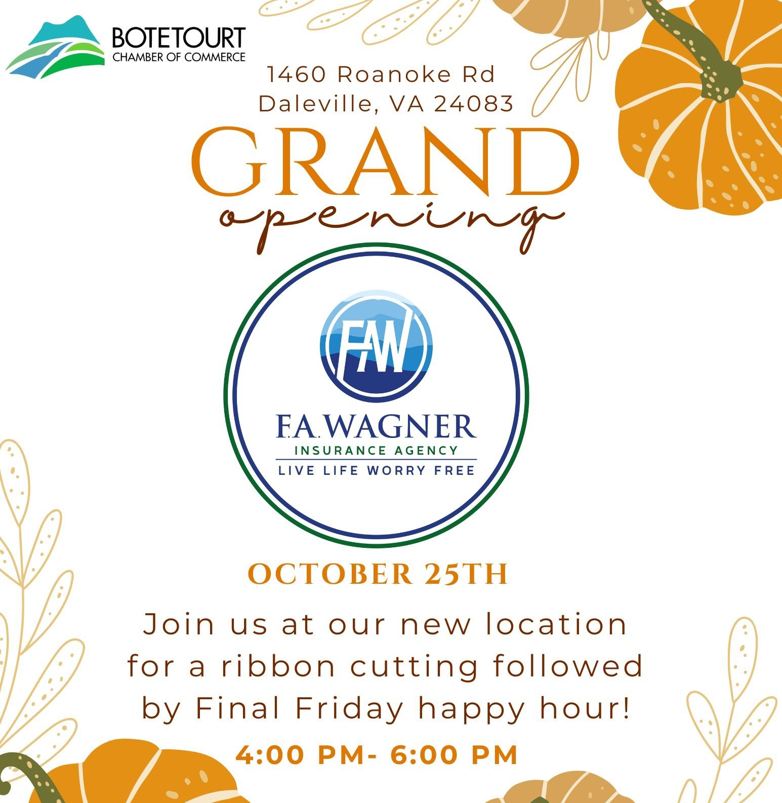 thumbnails F.A. Wagner Insurance Agency Ribbon Cutting / Final Friday